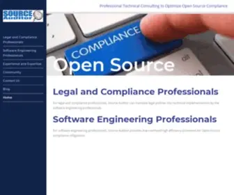 Sourceauditor.com(Professional Technical Consulting to Optimize Your Open Source Compliance) Screenshot