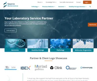 Sourcebioscience.com(Source Bioscience) Screenshot