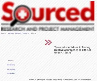 Sourced.ch(Research and Project Management) Screenshot