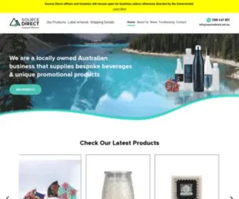Sourcedirect.net.au(Branded & Custom Water Bottles) Screenshot