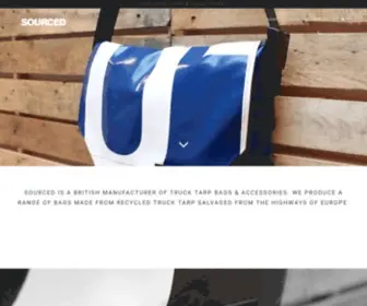 Sourcedlife.co.uk(Truck tarp bags and accessories handmade in England) Screenshot