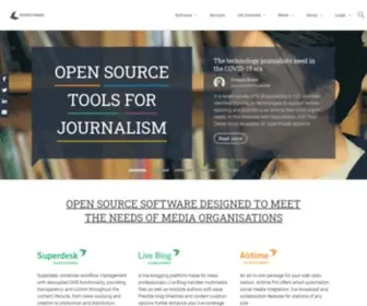 Sourcefabric.org(Digital Newsroom) Screenshot