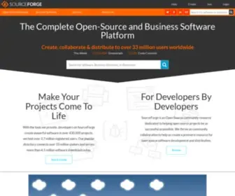 Sourceforge.com(Download, Develop and Publish Free Open Source Software) Screenshot