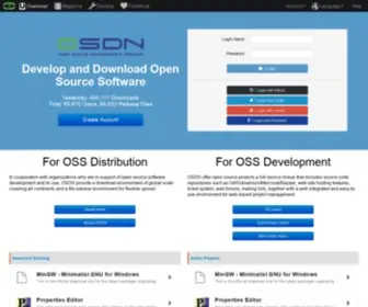 Sourceforge.jp(Develop and Download Open Source Software) Screenshot