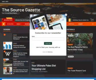 Sourcegazette.com(The Source Gazette) Screenshot