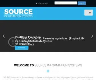 Sourceinfo.com(Source Information System) Screenshot