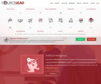 Sourcelead.com(Application tracking system) Screenshot