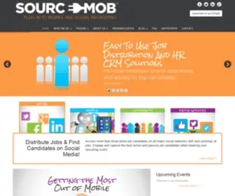 Sourcemob.com(Plug in to social media to sell your jobs) Screenshot