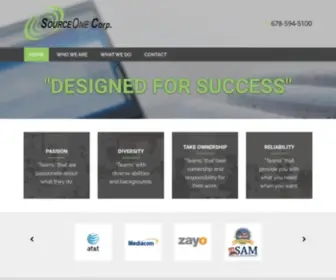 Sourceonecorp.com(Designed For Success) Screenshot