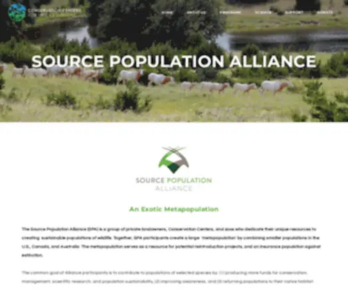 Sourcepopulation.org(Source Population Alliance) Screenshot