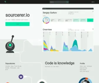 Sourcerer.io(A visual profile for software engineers) Screenshot