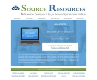 Sourceresources.com(Source Resources) Screenshot