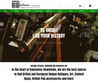 Sourcevancouver.com(Source Antiques) Screenshot