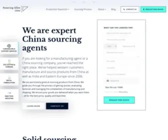 Sourcingallies.com(China Sourcing Agent) Screenshot