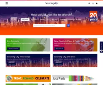 Sourcingcity.co.uk(Promotional Merchandise Sourcing from Sourcing City) Screenshot