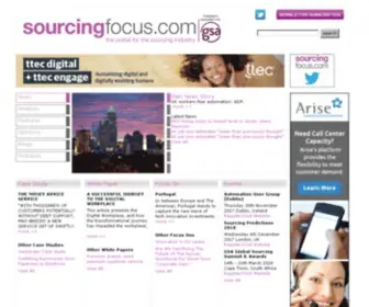 Sourcingfocus.com(The international portal for all the news and views of the outsourcing industry) Screenshot