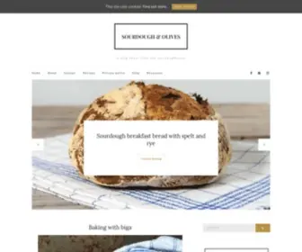 Sourdoughandolives.com(A blog about food and sourdoughbread) Screenshot