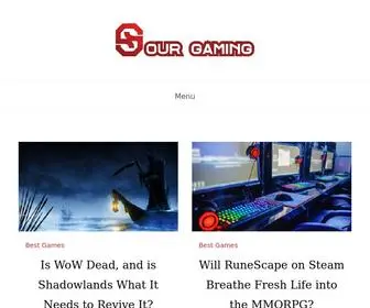 Sourgaming.com(Great domain names provide SEO) Screenshot