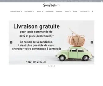 Sourisverte.ca(Produits biologiques pour bébés) Screenshot