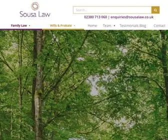 Sousalaw.co.uk(Family Law Southampton) Screenshot