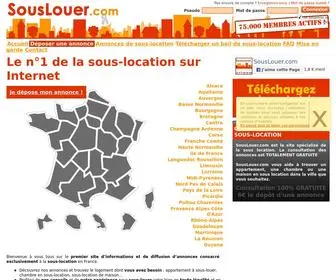Souslouer.com(Sous location appartements et maisons dans toute la France) Screenshot