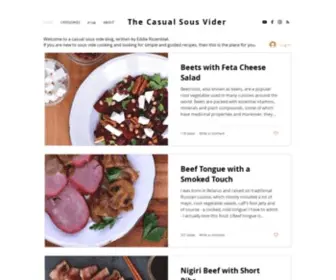 Sousvideer.com(Sous vide blog) Screenshot