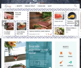 Sousviderecepty.cz(Sous vide receptyon) Screenshot