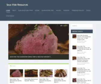 Sousvideresources.com(Sous Vide Resources) Screenshot