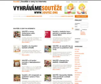 Soutez.org(Soutěže) Screenshot