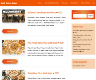 South-African-Menus.info(South African Menus Rand) Screenshot
