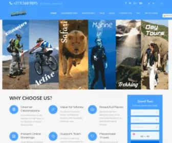 Southafricaadventures.com(Day tours) Screenshot