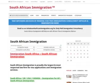 Southafricanimmigration.org(Immigration for All) Screenshot