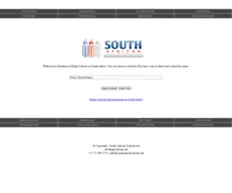 Southafricanschools.net(South African Schools.net) Screenshot
