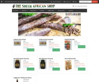 Southafricanshop.co.uk(Your one stop shop for everything South African) Screenshot