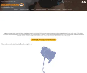 Southamericaeducation.info(Education in South America) Screenshot