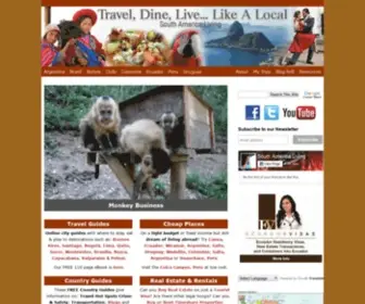Southamericaliving.com(South America Living) Screenshot