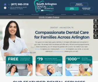 Southarlingtondentalcare.com(Dentist in Arlington) Screenshot
