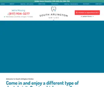 Southarlingtonsmilestx.com(Dentist Arlington) Screenshot