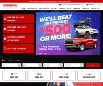 Southbank.ca(Southbank Dodge) Screenshot