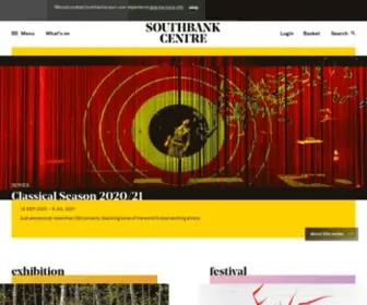 Southbankcentre.co.uk(The Southbank Centre) Screenshot