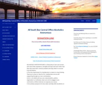 Southbayaa.org(All South Bay Central Office of Alcoholics Anonymous) Screenshot