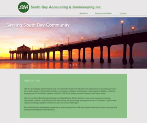 Southbayaccounting.com(South Bay Accounting & Bookkeeping) Screenshot