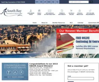 Southbayaor.com(South Bay Association of REALTORS) Screenshot