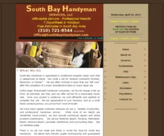 Southbayhandyman.com(South Bay Handyman) Screenshot