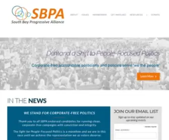 Southbaypa.org(People-Focused Politics) Screenshot