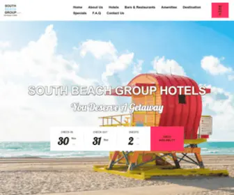 Southbeachgroup.com(South Beach Group Hotels) Screenshot