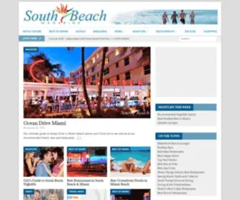 Southbeachmagazine.com(Miami, Miami Beach & South Beach) Screenshot