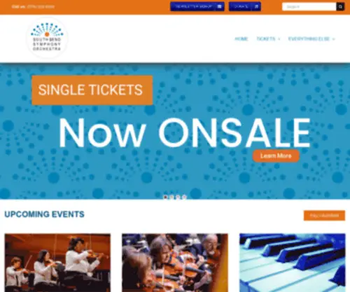 Southbendsymphony.com(South Bend Symphony Orchestra) Screenshot