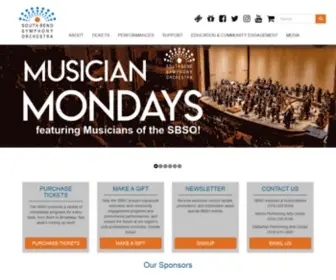 Southbendsymphony.org(South Bend Symphony Orchestra) Screenshot