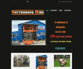 Southbrookhire.co.nz(Southbrook Hire) Screenshot